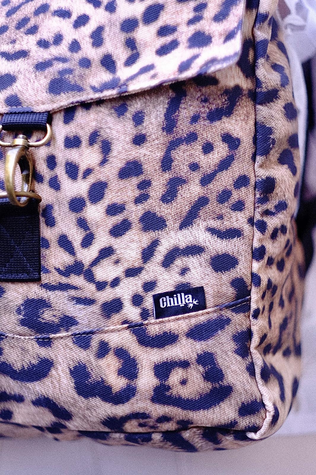 Leopard Drill Medium Students Backpack