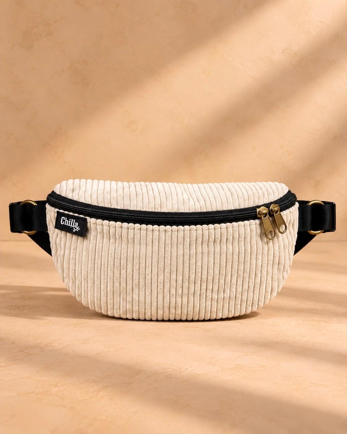 Cream Beige Corduroy Helga Fanny Pack