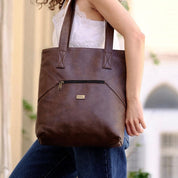 תיק צד Tommy גדול חום רטרו