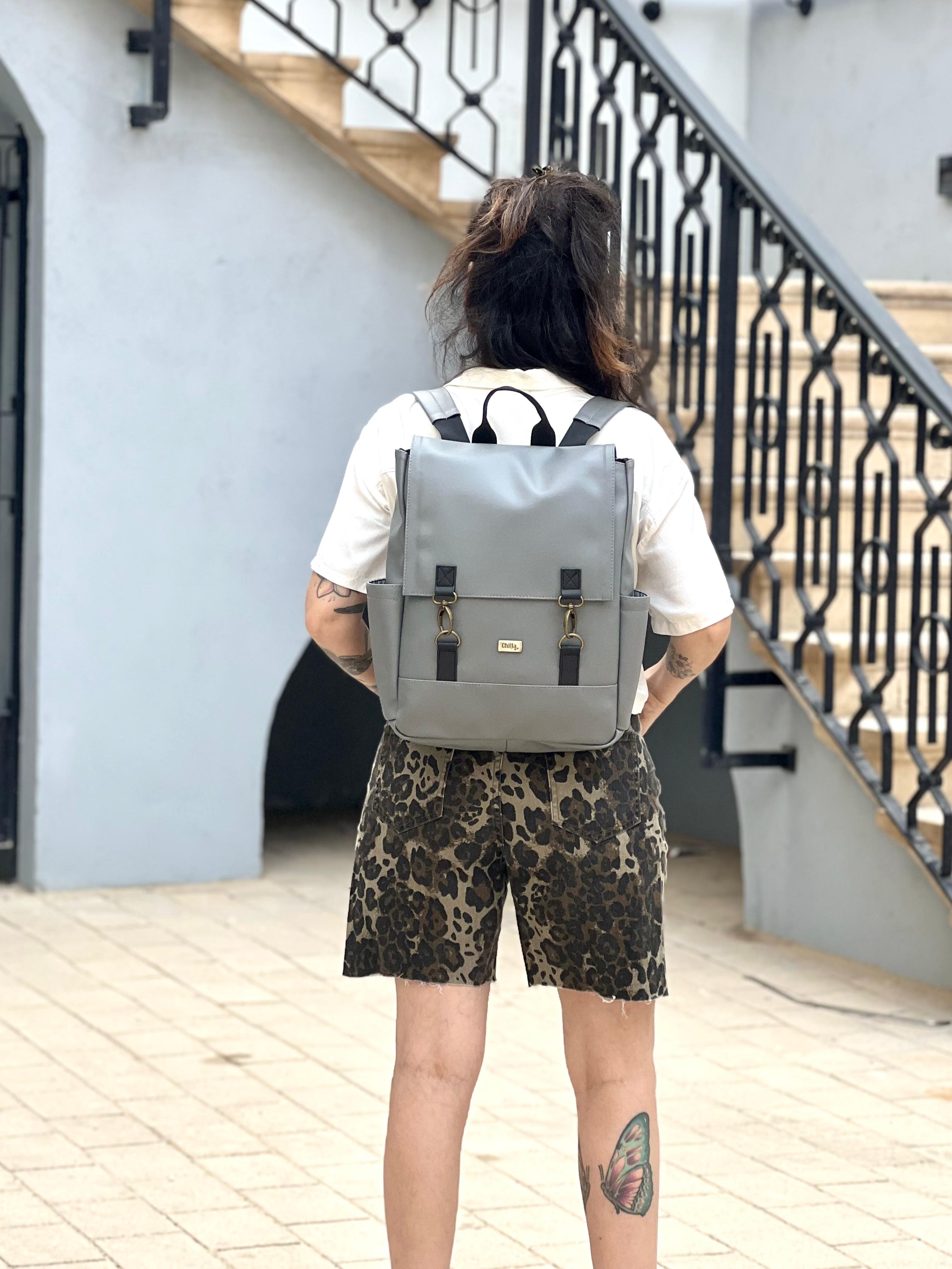 תיק גב Unicorn אפור בהיר