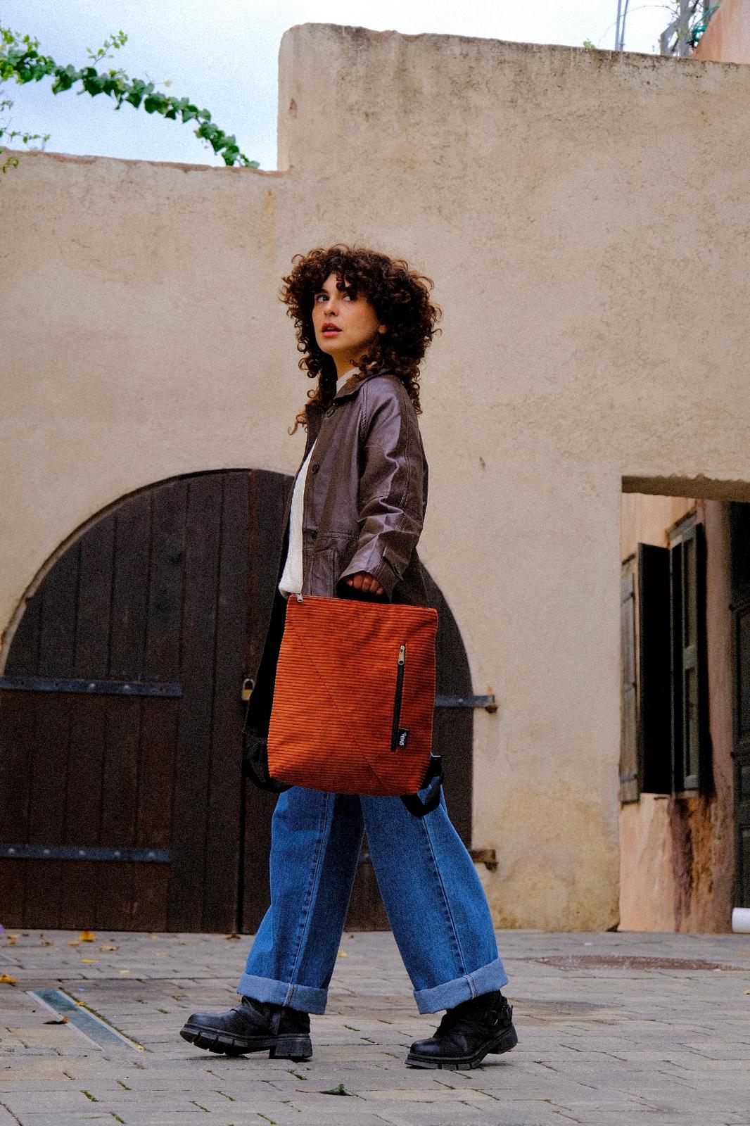 Terracotta Corduroy Reut Bag