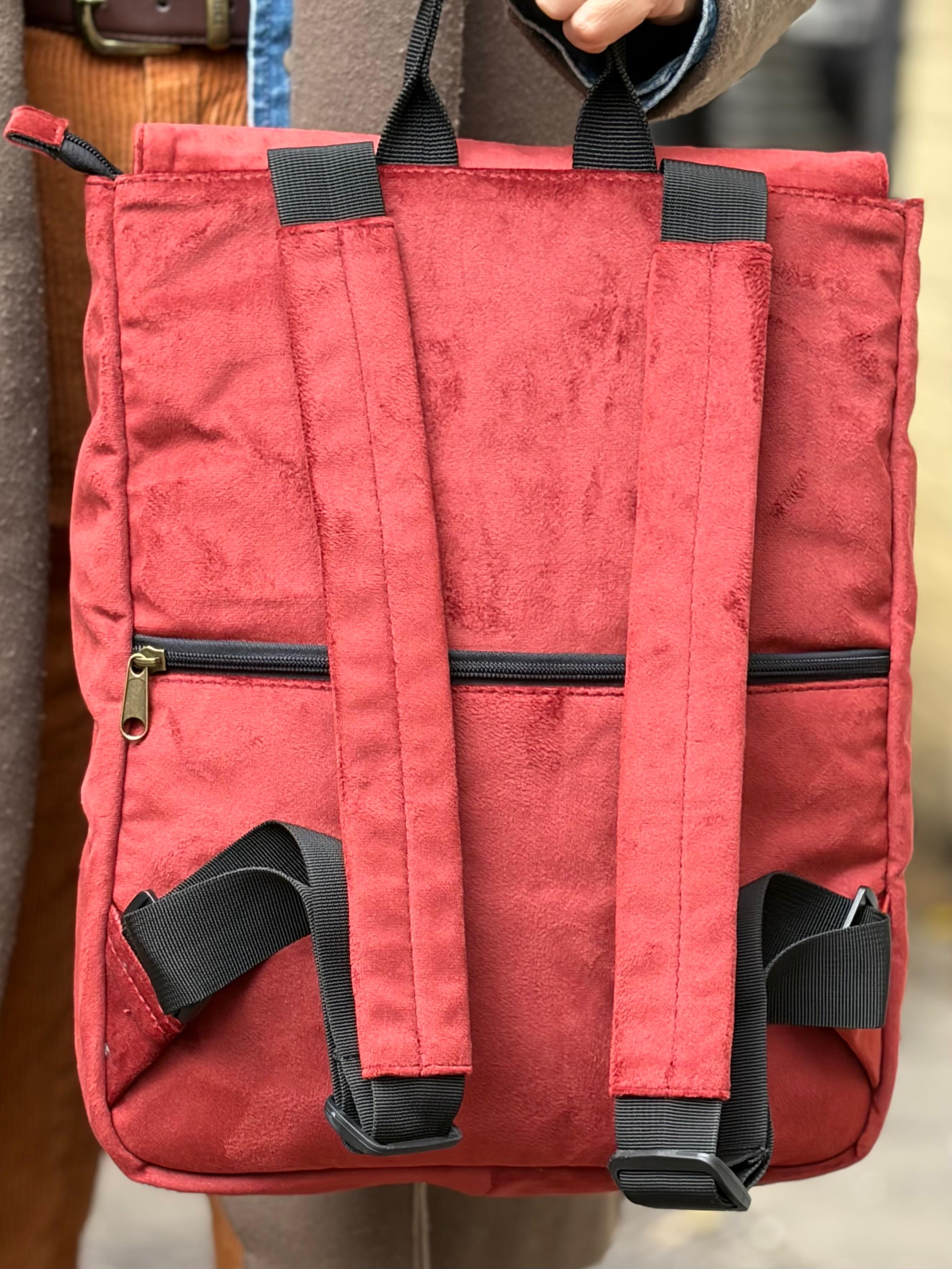 Red Velvet Medium Students Backpack