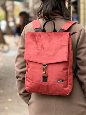 Medium Red with Texture Students Backpack