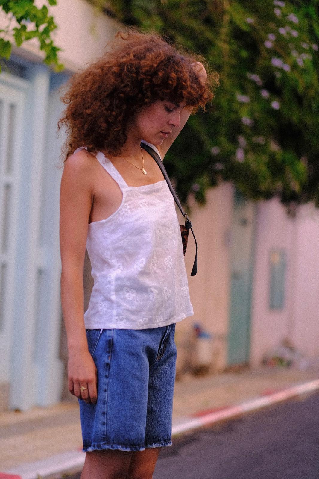 White Floral Sheer Mila Tank Top