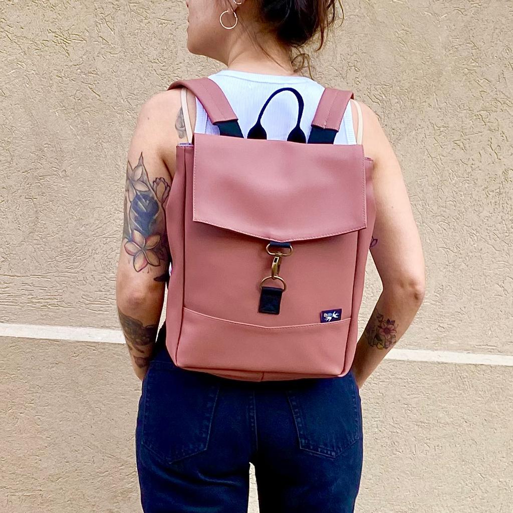Antique Pink Mini Students Backpack