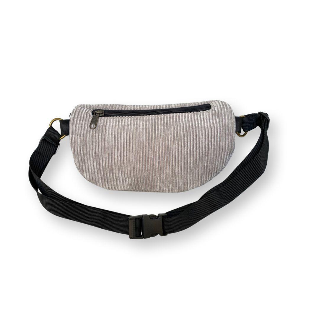 Light Gray Corduroy Helga Fanny Pack -