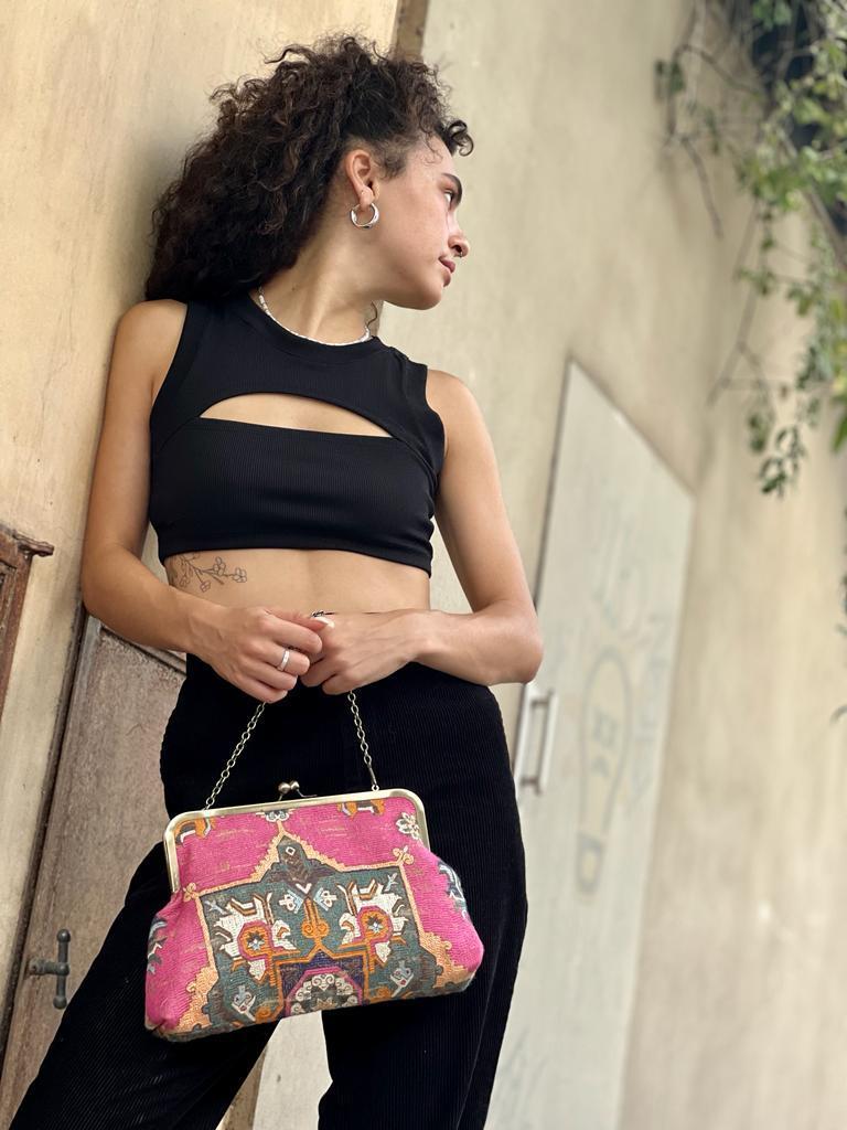 Pink Tribal Valerie Side Bag -