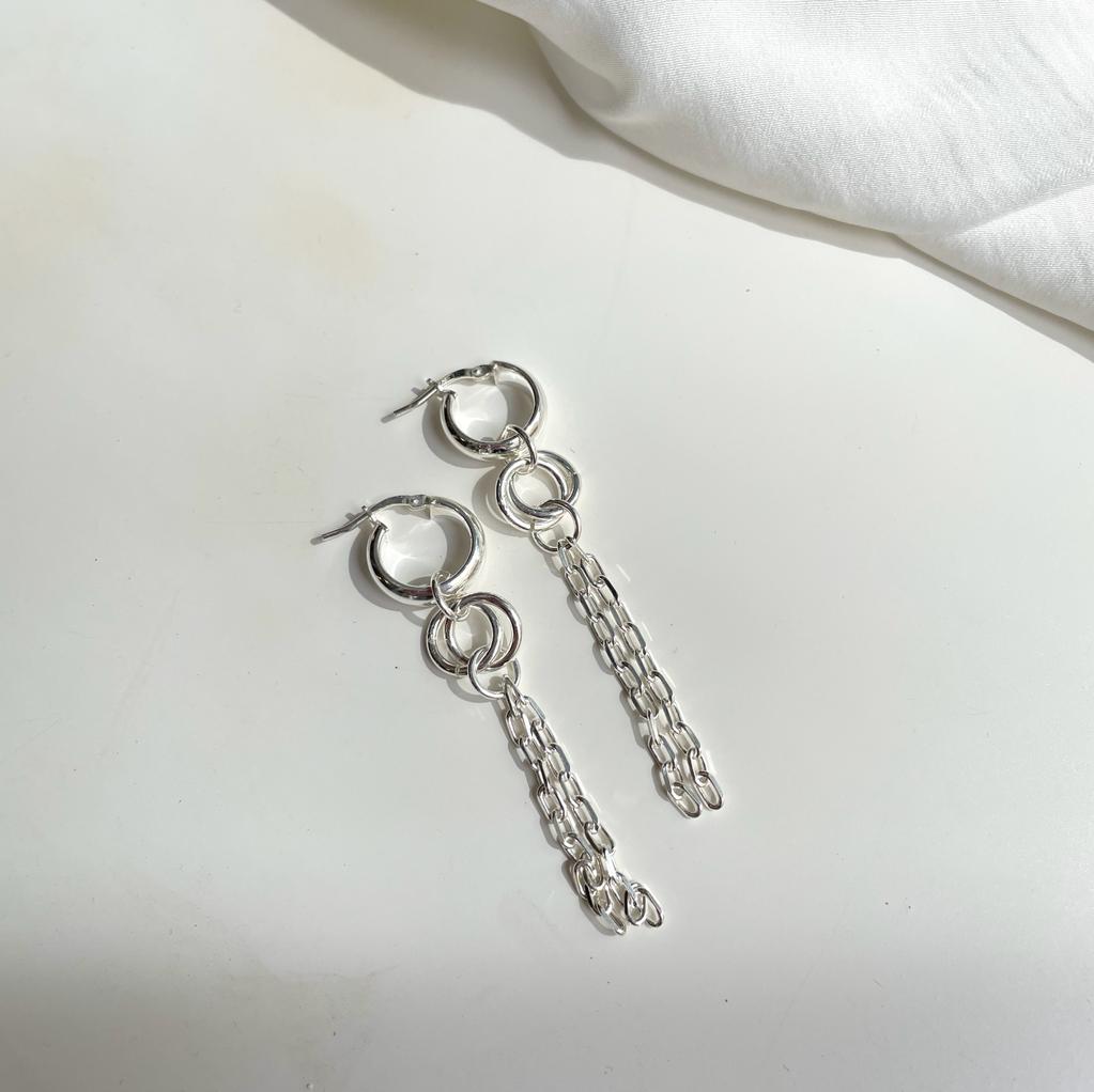 'Luna' 925 Silver Earrings -