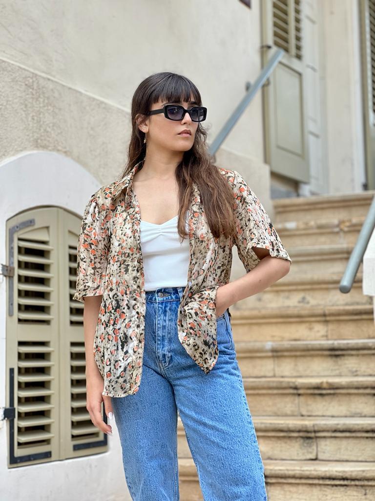 'Lior' Flowery Button Down Shirt -