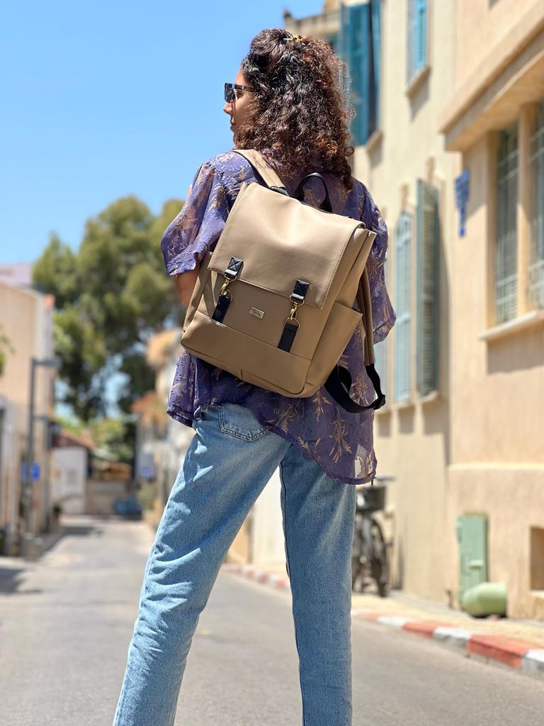 Golden Copper Brown Unicorn Backpack