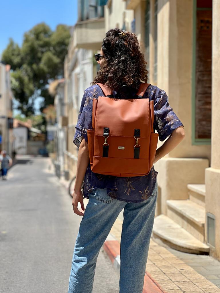 Orange Unicorn Backpack