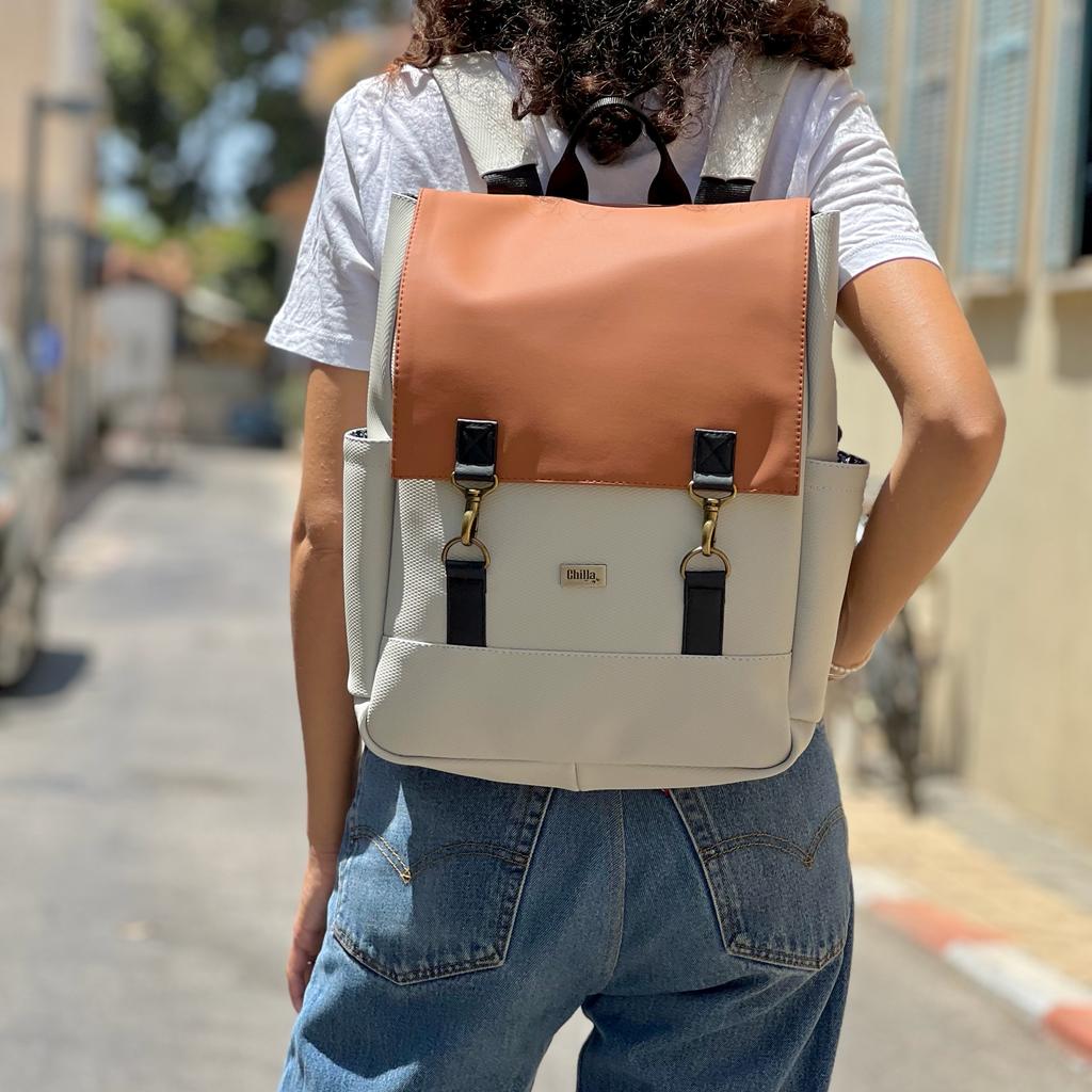 Orange and Cream Unicorn Backpack