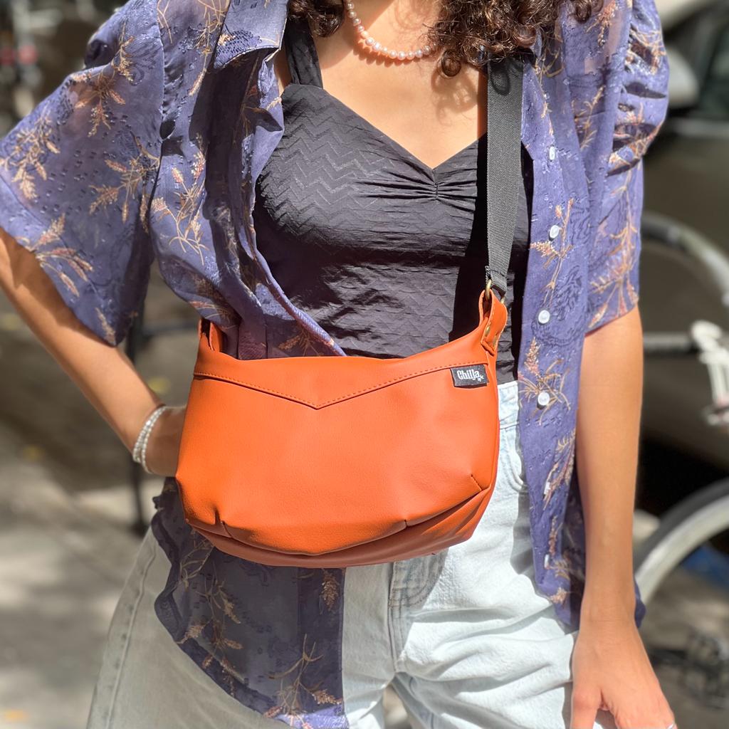Orange 'Vital' Shoulder Bag