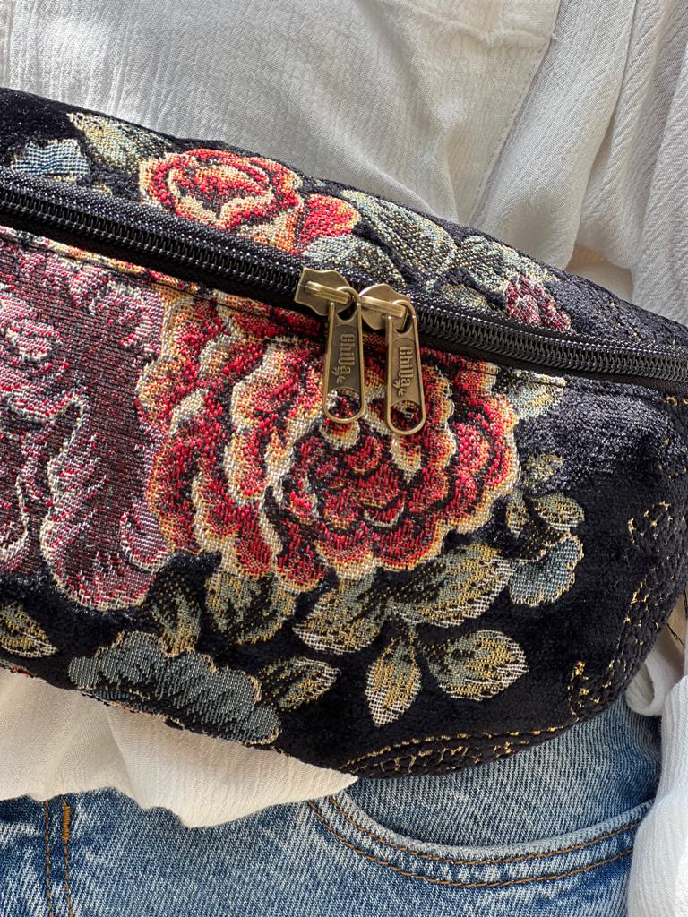 Vintage flowers hot fanny pack